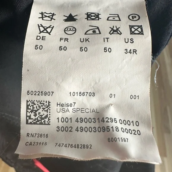 HUGO Hugo Boss Men’s Black Dress Pants 34R - Picture 5 of 7